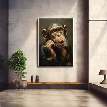 Thinking Monkey Painting